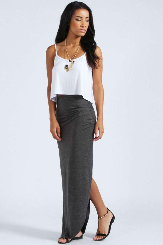 Petite Michelle Viscose Maxi Skirt